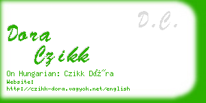 dora czikk business card